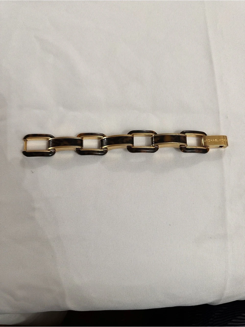 Michael Kors Gold and Tortoise Link Bracelet